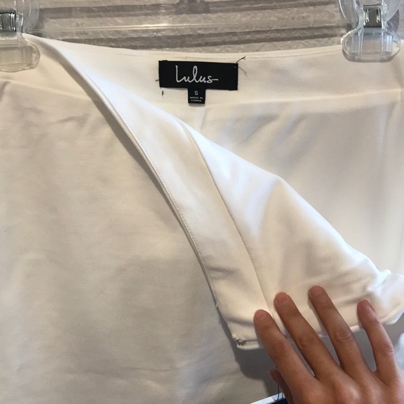 Lulu’s White Pencil It In Bodycon Pencil Skirt - Picture 5 of 5